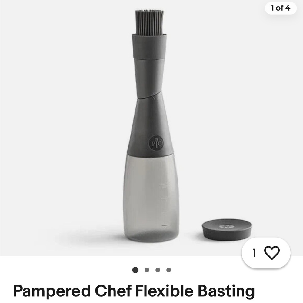 Pampered Chef flexible basting bottle. Brand new, still in box.